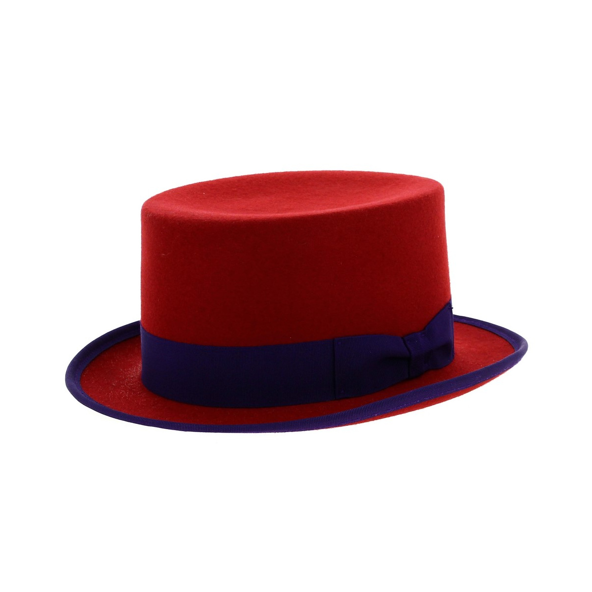 Chapeau Haut-de-forme Plat Magicien - Rose, Non Tissé, Pour Spectacle, Fête, Déguisement