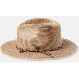 Brixton Messer Straw Fedora Hat UPF 50+