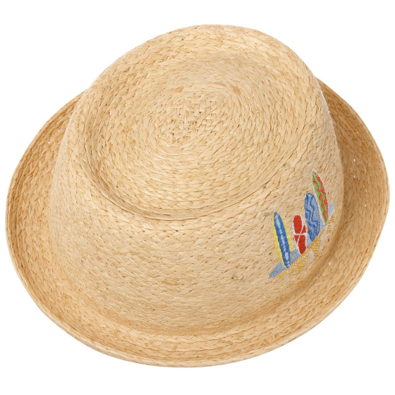Chapeau Pork Pie Raffia Paille Naturelle - Stetson