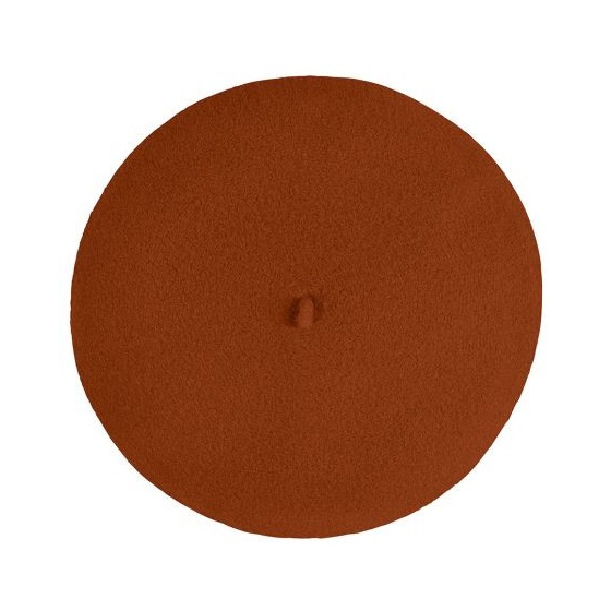 Paris Wool Beret Rust - Heritage By Laulhère