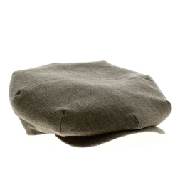 Beige linen Bugatti flat cap 1920s - 1930s style