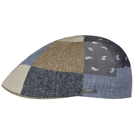 Stetson Texas Patchwork Linen & Silk Rounded Cap