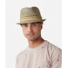 Chapeau Trilby Fluoriet Paille Beige & Kaki - Barts