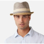Beige Straw Trilby Hat Fluoriet - Barts
