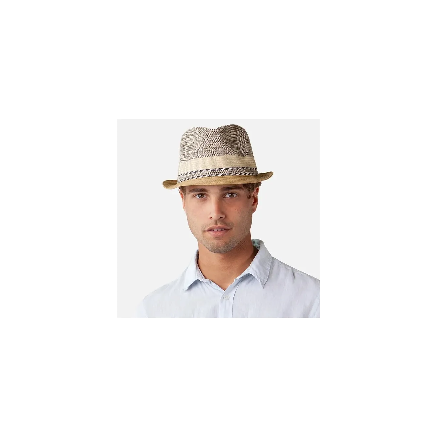 Chapeau Trilby Fluoriet Paille Beige - Barts  Reference : 20281| Chapellerie Traclet