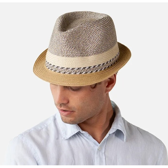 Chapeau Trilby Fluoriet Paille Beige - Barts
