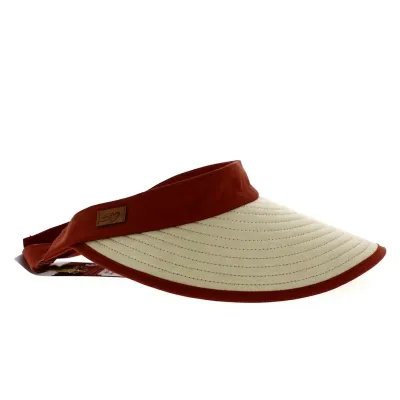 Casquette Visière 12 cm Bauloise Pornichet beige & Terracotta - Soway