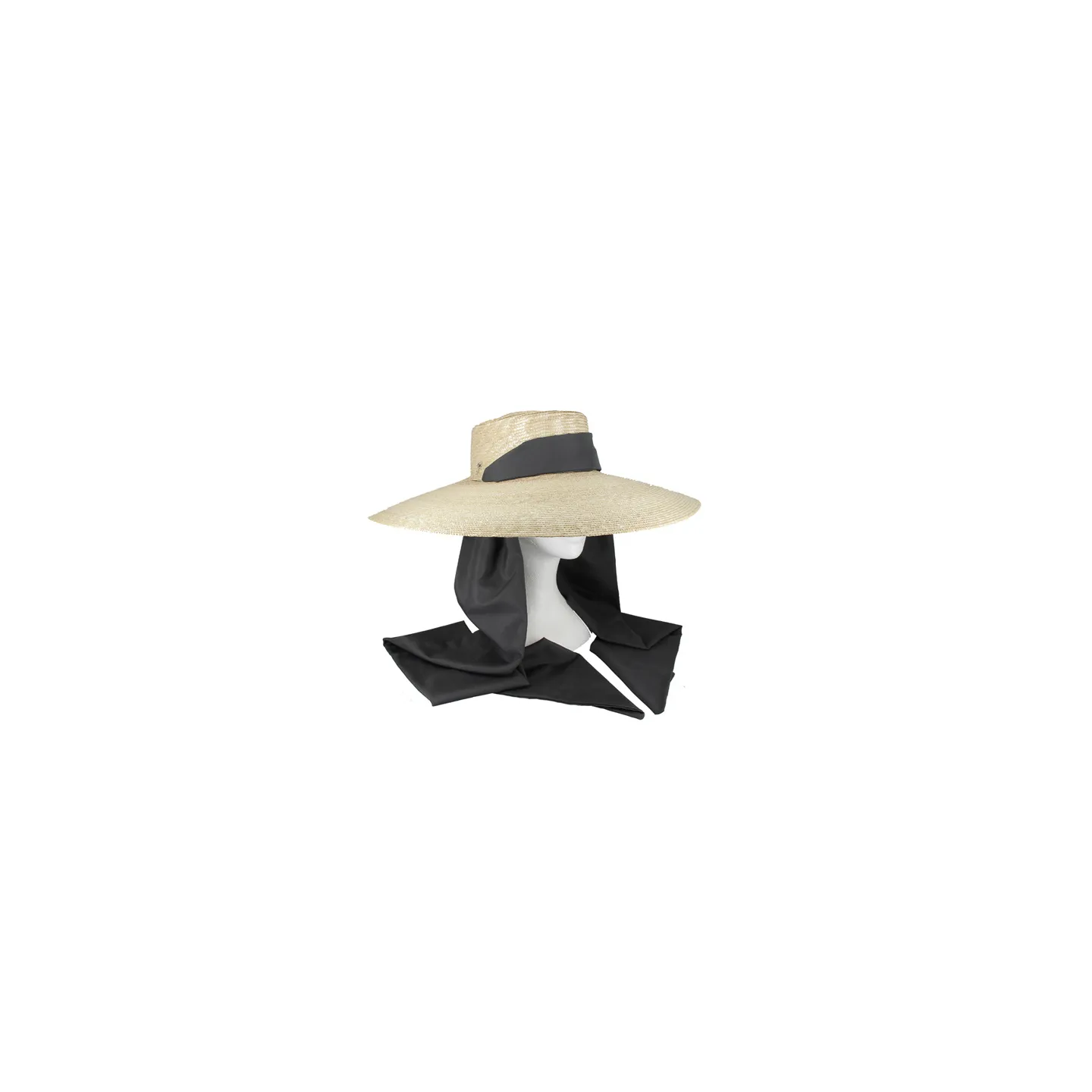 Fine Florentine Straw Wide-Brimmed Hat