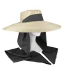 Fine Florentine Straw Wide-Brimmed Hat