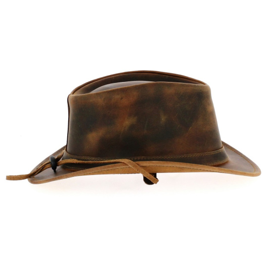 Chapeau traveller cuir Sixpack