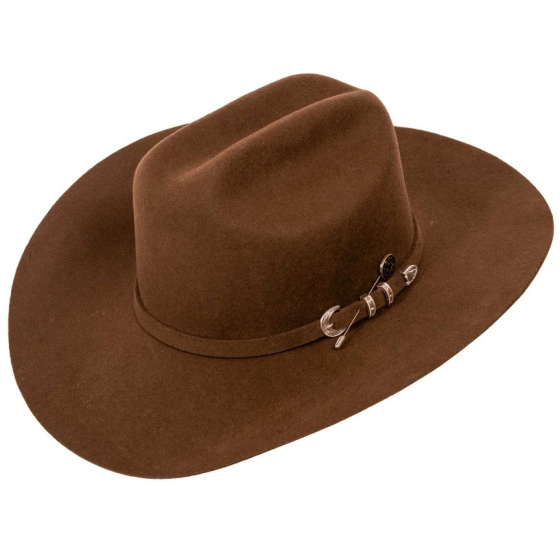 Western Cattleman Brown Felt Hat - American Hat Makers Western Cattleman Brown Felt Hat - American Hat Makers