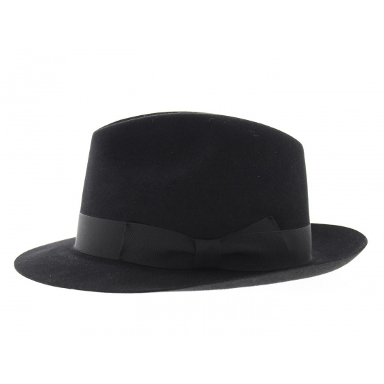 Chapeau Fedora Luberon Feutre Laine Noir Chapeau Fedora Luberon Feutre Laine Noir