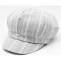 Light Gray Daniela Newsboy Cap - Traclet