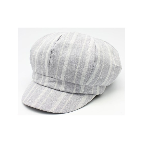 Light Gray Daniela Newsboy Cap - Traclet