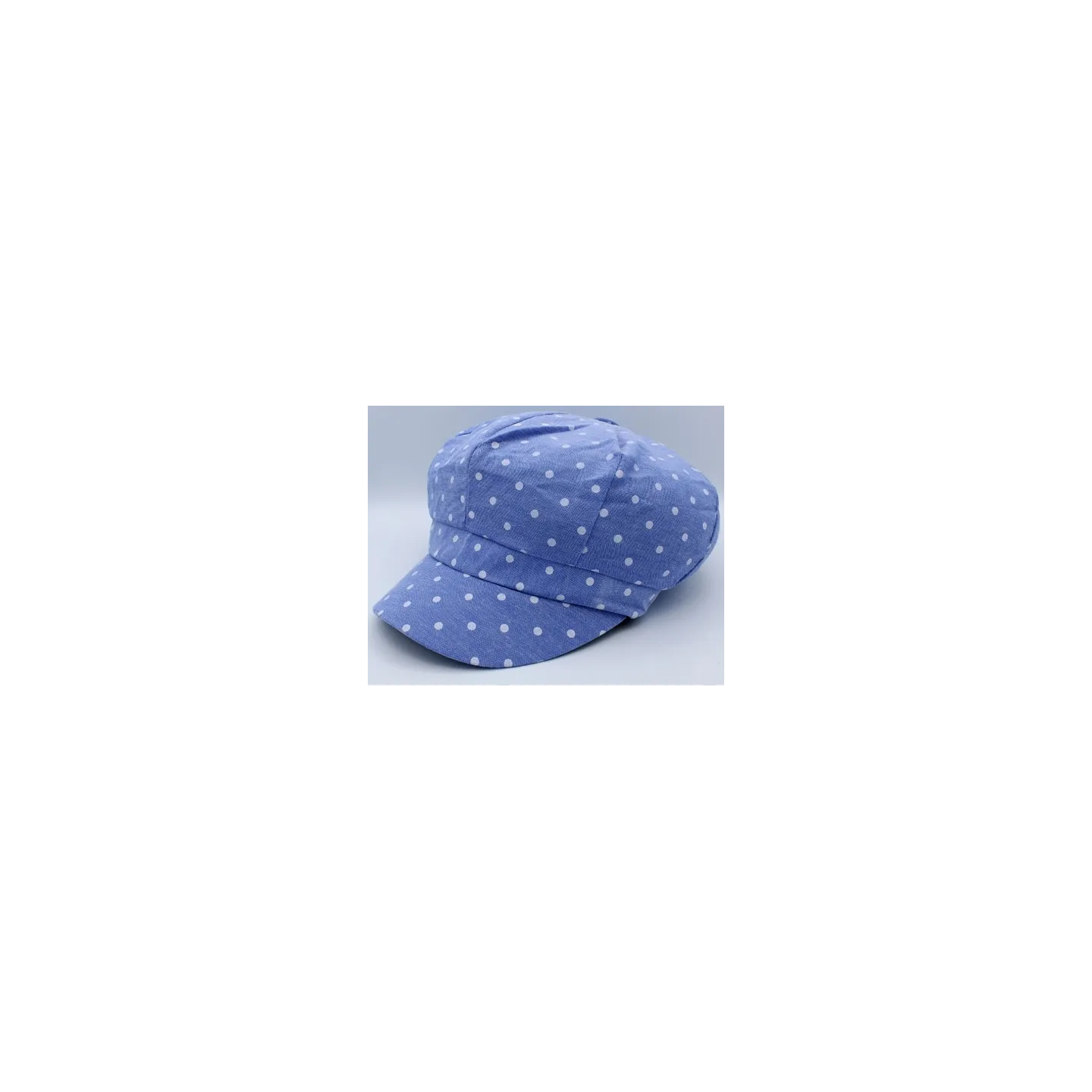Newsboy Retro Summer Cap La Mozuky Cotton Sky Blue - Traclet