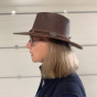 Tan Kangaroo Leather Hat - Sundowner Scippis - Traclet