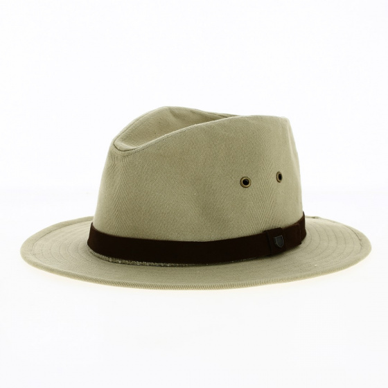 Traveller Messer Safari Beige Cotton Hat - Brixton