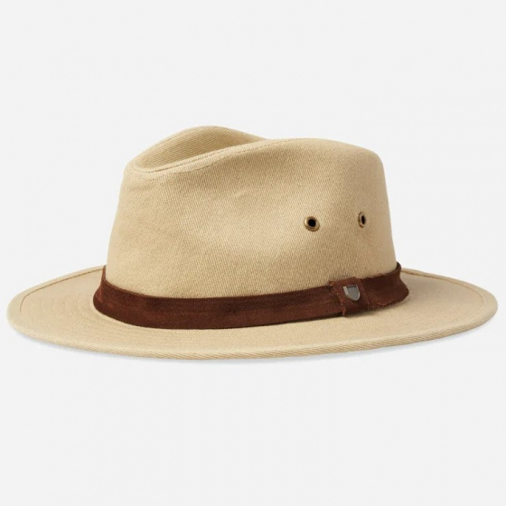 Traveller Messer Hat Safari Beige Cotton - Brixton