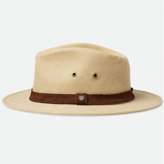 Chapeau Traveller Messer Coton Beige Safari - Brixton Chapeau Traveller Messer Coton Beige Safari - Brixton