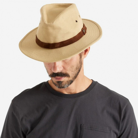 Chapeau Traveller Messer Coton Beige Safari - Brixton Chapeau Traveller Messer Coton Beige Safari - Brixton