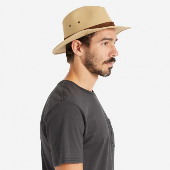 Chapeau Traveller Messer Coton Beige Safari - Brixton Chapeau Traveller Messer Coton Beige Safari - Brixton