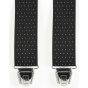 Biclip® Fancy Black Harness Suspenders - Biclip