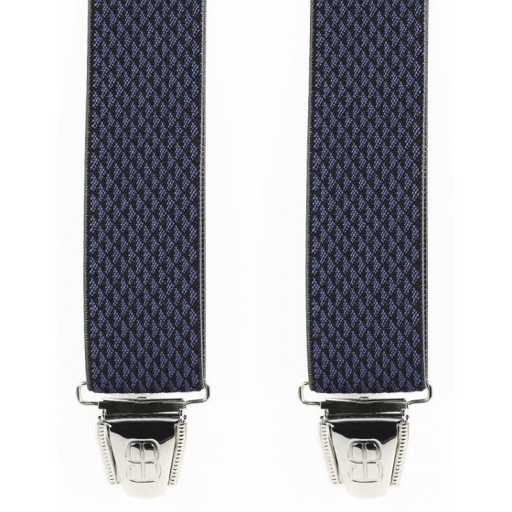 Biclip® Harness Suspenders Blue Diamond Pattern - Biclip
