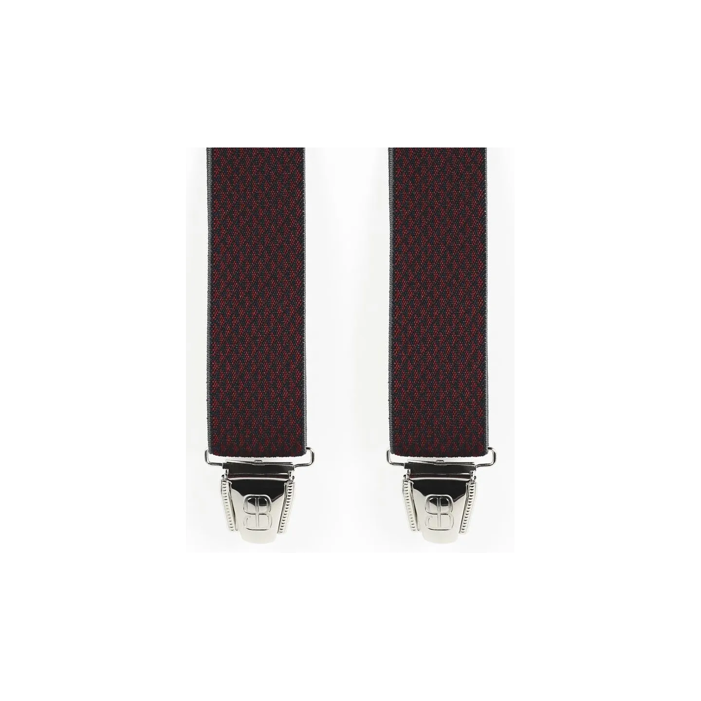 Bretelles Harnais Biclip® Fantaisie Losange Bordeaux - Biclip