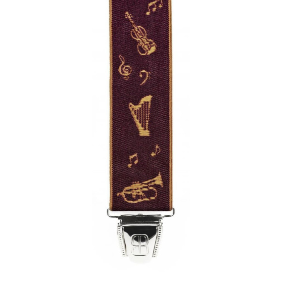 Fancy Bordeaux Music Suspenders - Traclet Fancy Bordeaux Music Suspenders - Traclet
