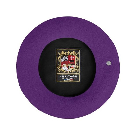 L'authentique Midnight Heritage Beret by Laulhère