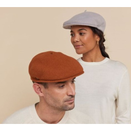 Wool Beret Cap Pau Rust - Laulhère
