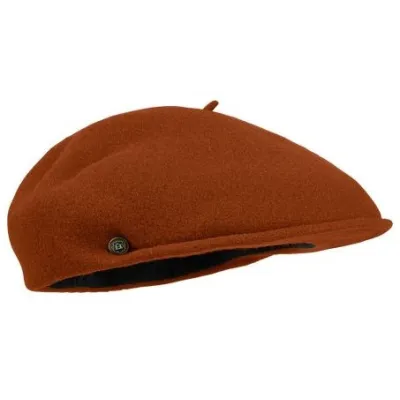 Wool Beret Cap Pau Rust - Laulhère ref 20347 traclet hat shop