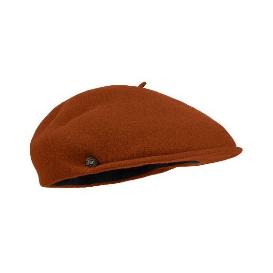Wool Beret Cap Pau Rust - Laulhère