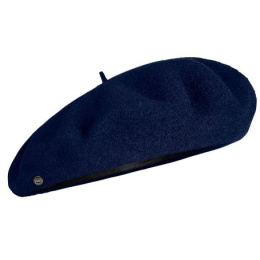 Béret Max Laine Mérinos Bleu - Heritage Laulhère