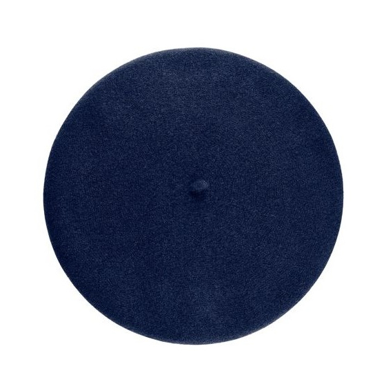 Blue Merino Wool Max Beret - Heritage Laulhère