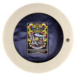 Max Merino Wool Beret Ecru - Heritage Laulhère