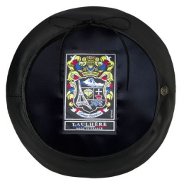 Béret Pechade Cuir Noir - Laulhère