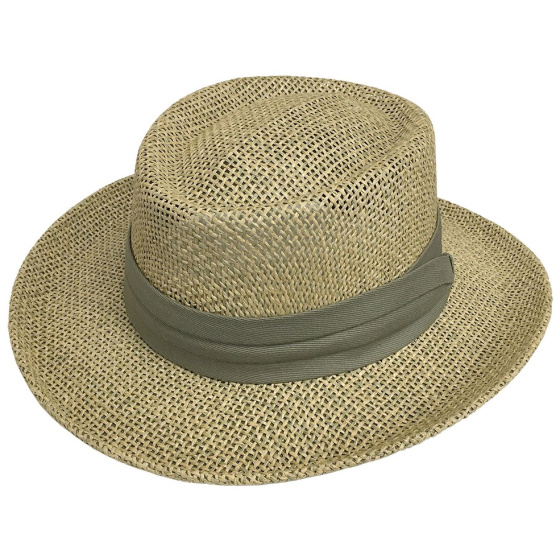 Natural Straw Mulligan Gambler Hat - Traclet