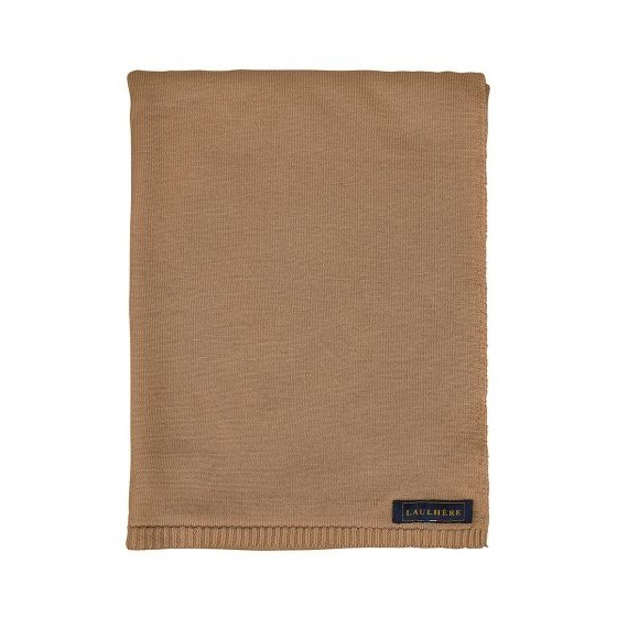 Odei Merino Wool Scarf in Beige - Heritage by Laulhère