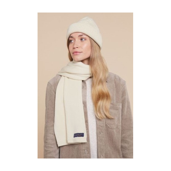 Echarpe Odei Laine Mérinos Naturel - Héritage par Laulhère