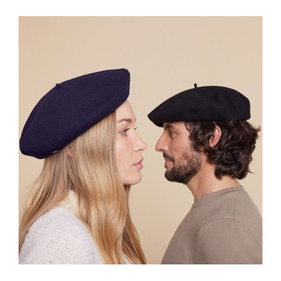 9-Inch Black Basque Beret Heritage by Laulhère