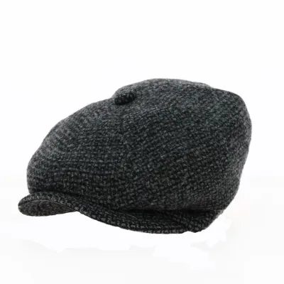 Casquette Gizonki Gris & Noir Made In France - Laulhère  Référence : 20382| Chapellerie Traclet