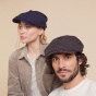 Grey & Black Gizonki Cap Made In France - Laulhère