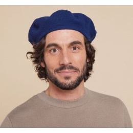 Blue Virgin Wool Basque Beret - Heritage by Laulhère