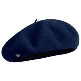 Béret Basque Laine Vierge Bleu - Héritage par Laulhère