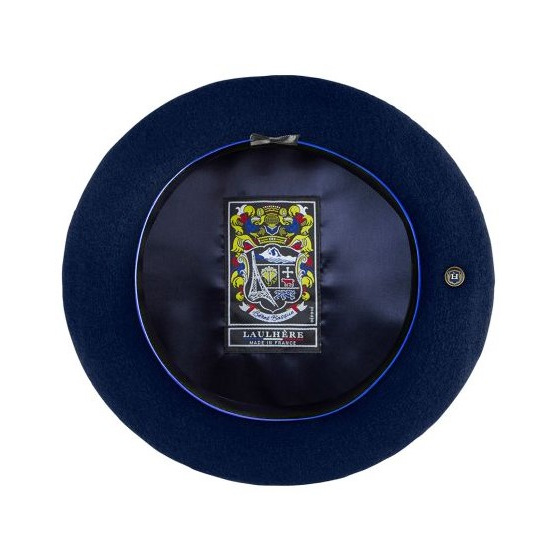 Béret Basque Laine Vierge Bleu - Héritage par Laulhère Béret Basque Laine Vierge Bleu - Héritage par Laulhère