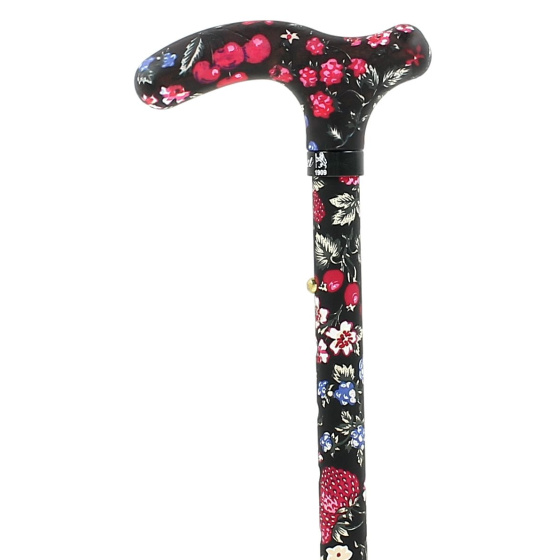 Folding Cane with Fruit Patterns - Fayet