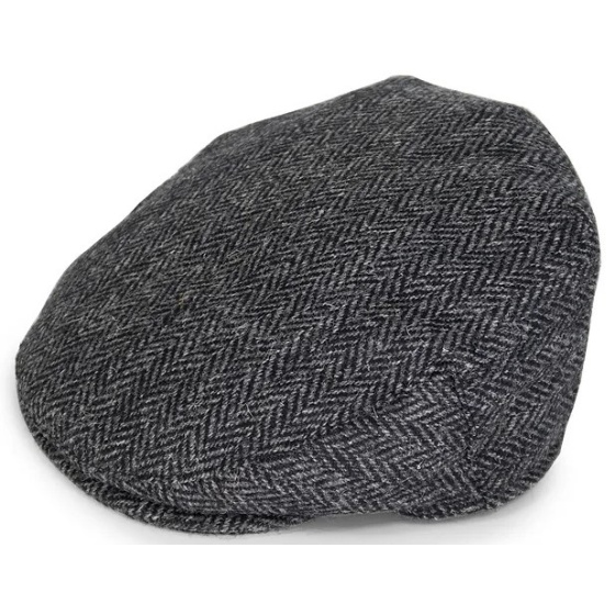 Wicklow Flat Cap Herringbone Tweed - Traclet