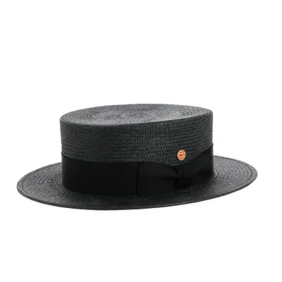 Black Panama Boater Hat Gondolo