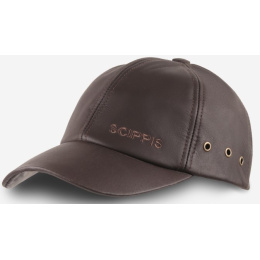 Melbourne Leather Baseball Cap Brown - SCIPPIS - Traclet
